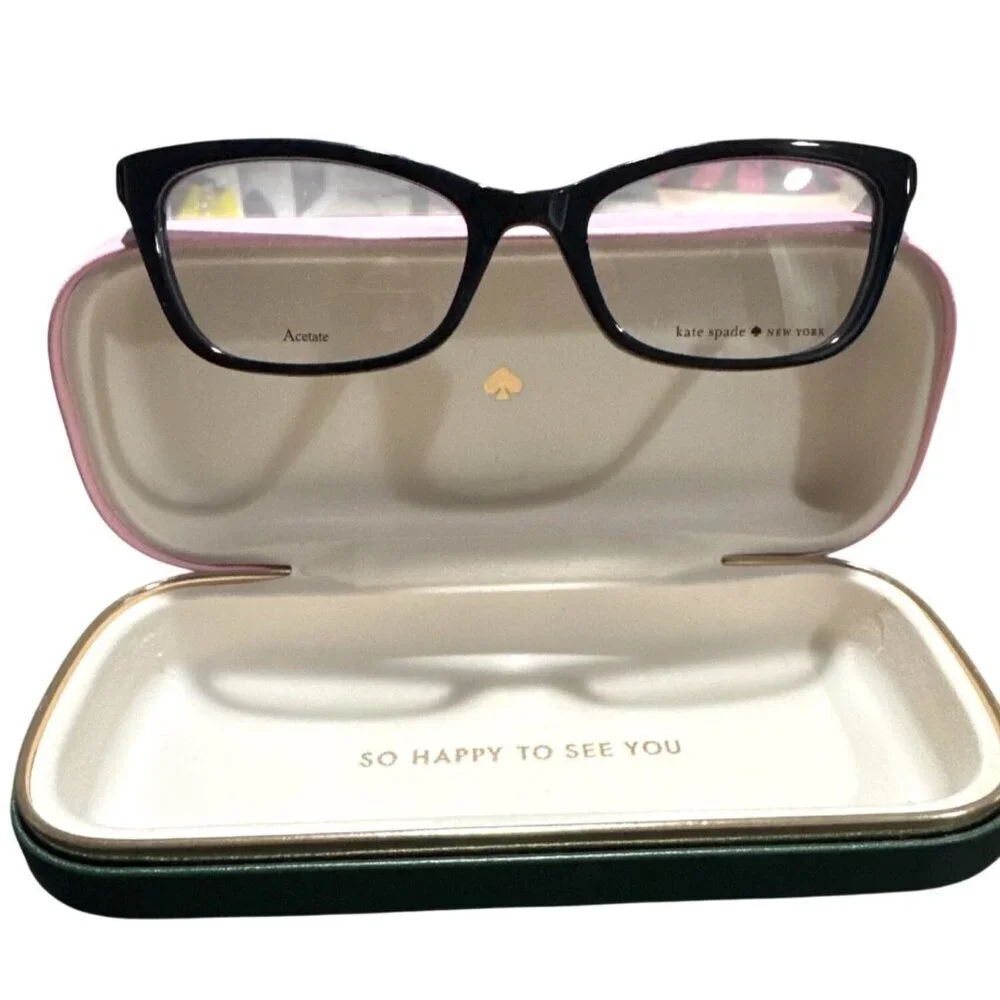 Kate Spade DELACY 07KI Eyeglasses 50-18 130 Black Havana New MSRP $188